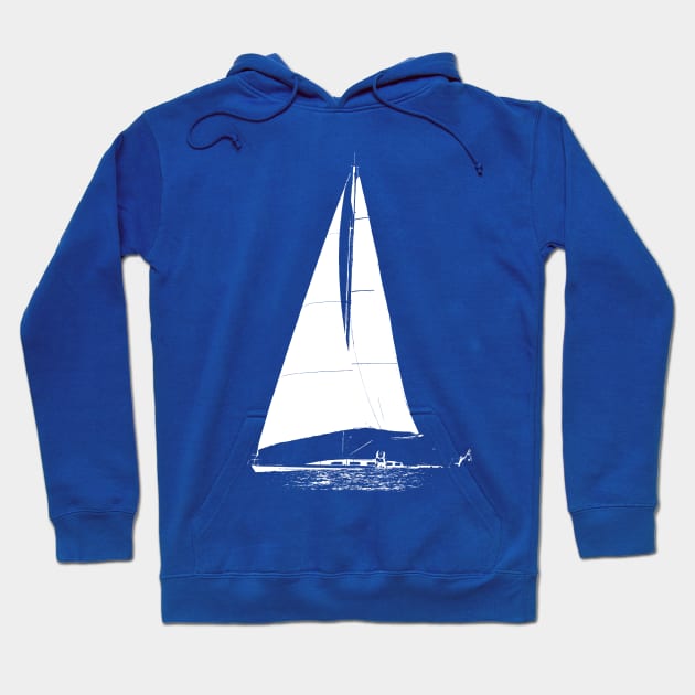 Sailboat Hoodie by AKdesign